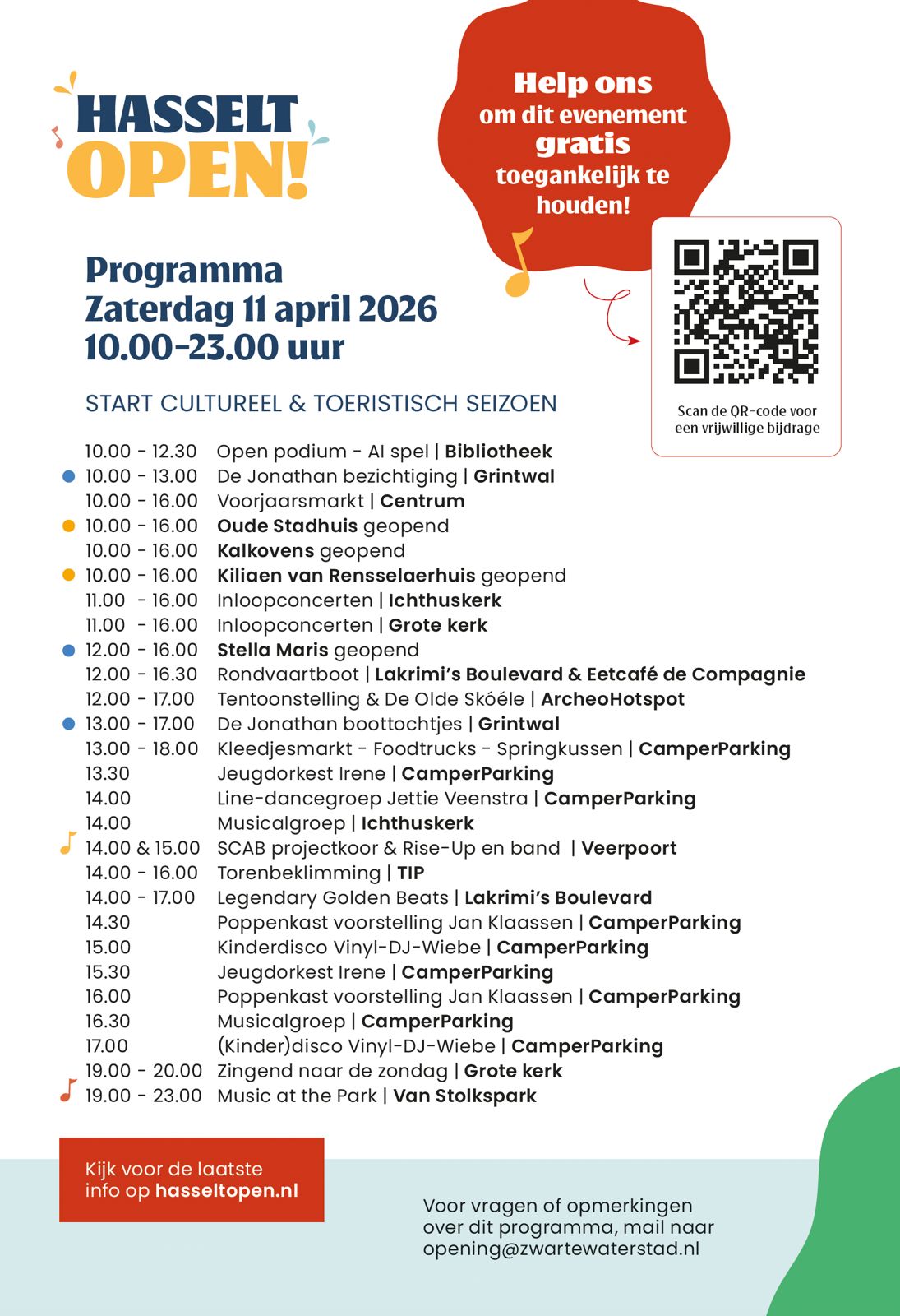 Programma Hasselt Open